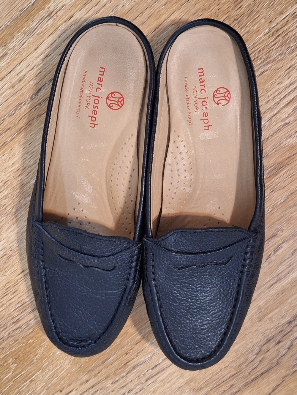 Marc Joseph New York Black Pebbled Leather Union Mule - 8.5 - Picture 3 of 13